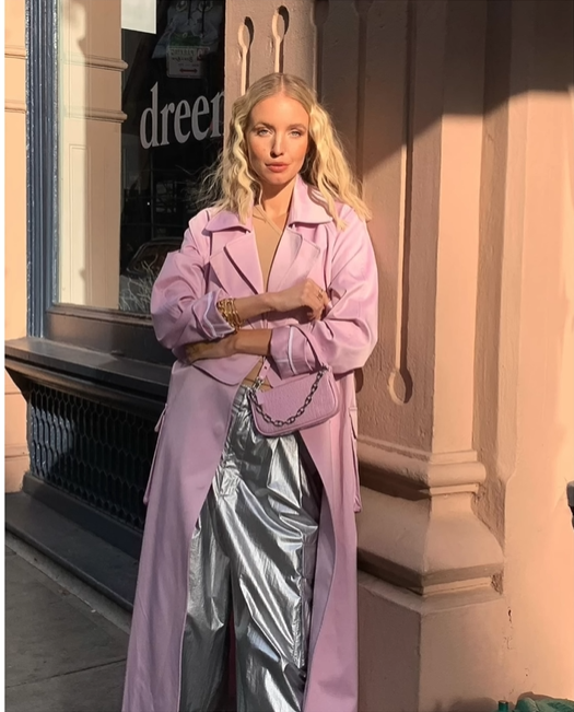 fashion trends 2024(satin trench)